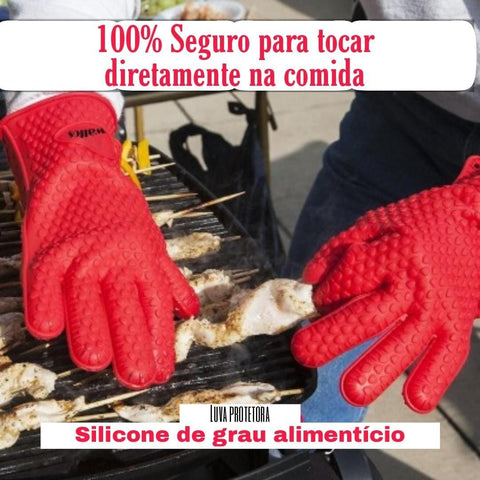 Luva de Silicone Térmica Para Alta Temperatura MasterChef